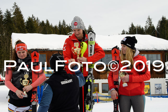 Int. FIS Rennen + NJC  AC Damen, FIS SG, Götschen, 01.02.2019