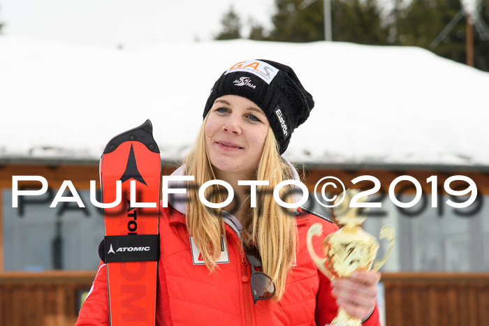 Int. FIS Rennen + NJC  AC Damen, FIS SG, Götschen, 01.02.2019