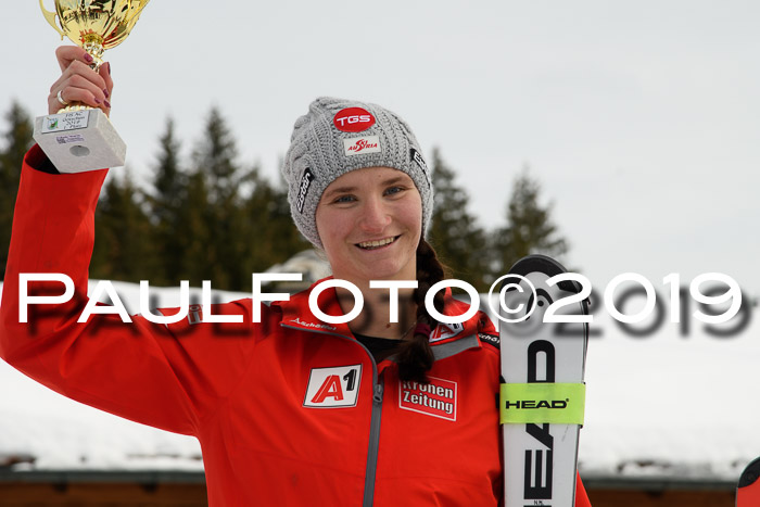 Int. FIS Rennen + NJC  AC Damen, FIS SG, Götschen, 01.02.2019
