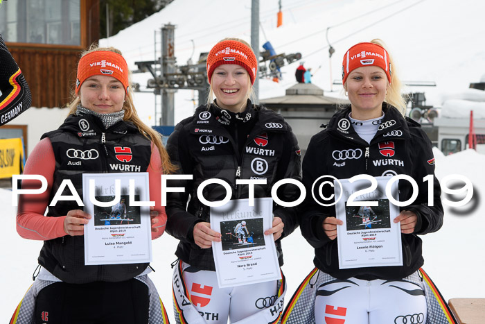 Int. FIS Rennen + NJC  AC Damen, FIS SG, Götschen, 01.02.2019