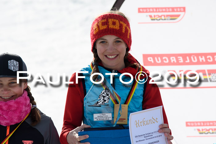 DSV Deutscher Schülercup U12 Finale 2019, Slalom Cross 03.03.2019