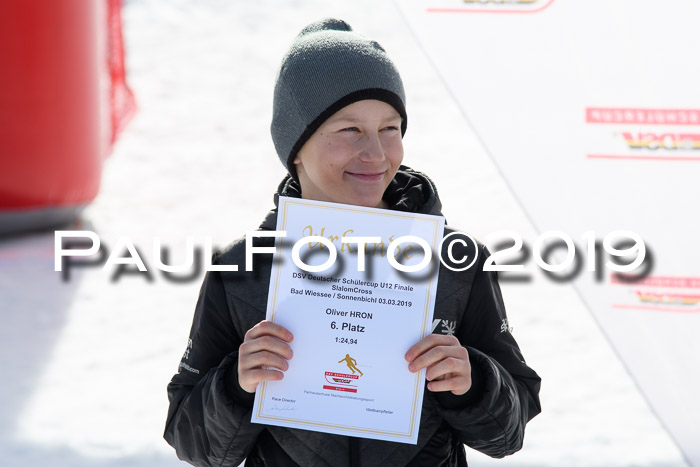 DSV Deutscher Schülercup U12 Finale 2019, Slalom Cross 03.03.2019