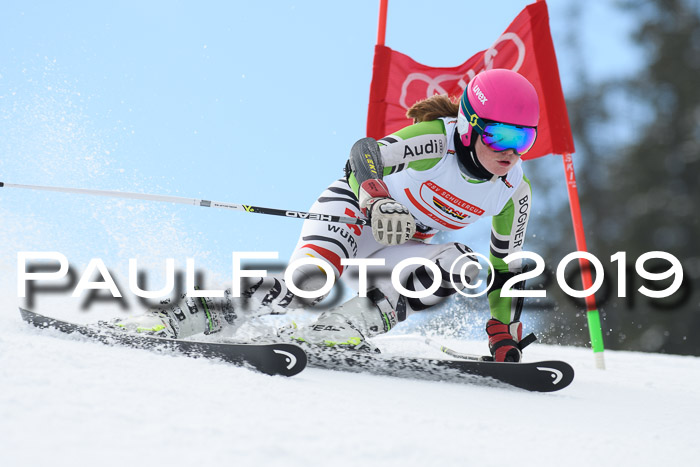 Dt. Schülercup Finale U16 Riesenslalom 08.03.2019