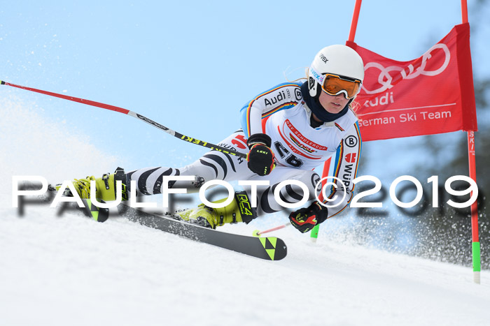 Dt. Schülercup Finale U16 Riesenslalom 08.03.2019