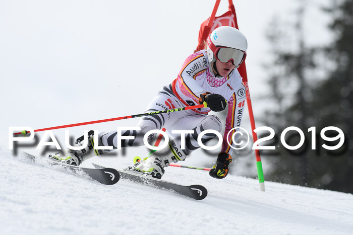 Dt. Schülercup Finale U16 Riesenslalom 08.03.2019