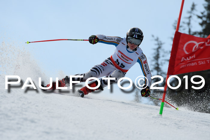 Dt. Schülercup Finale U16 Riesenslalom 08.03.2019