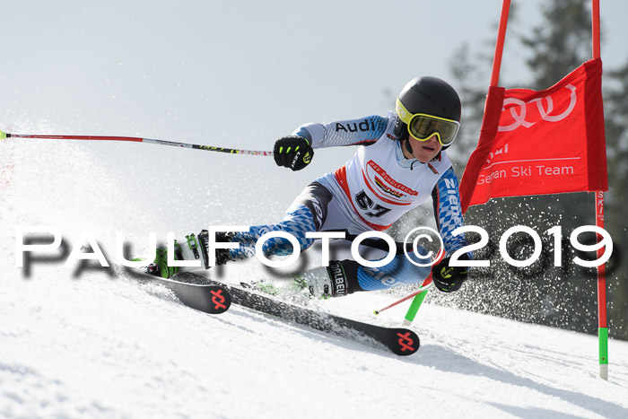 Dt. Schülercup Finale U16 Riesenslalom 08.03.2019