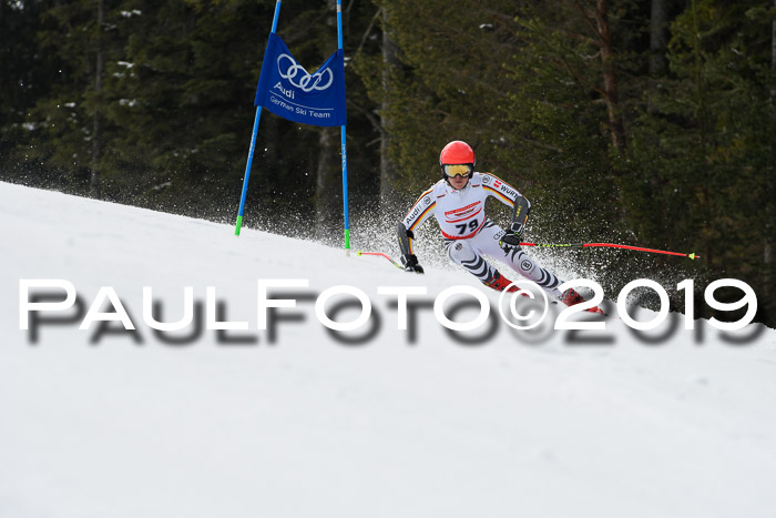 Dt. Schülercup Finale U16 Riesenslalom 08.03.2019