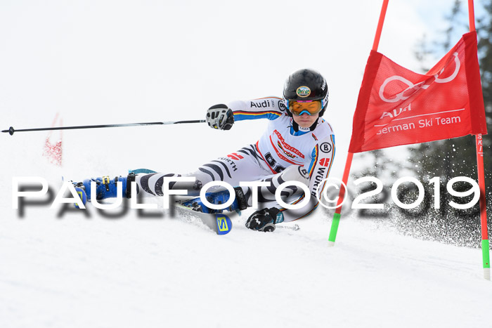 Dt. Schülercup Finale U16 Riesenslalom 08.03.2019