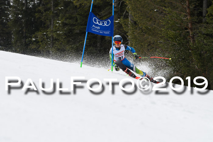 Dt. Schülercup Finale U16 Riesenslalom 08.03.2019