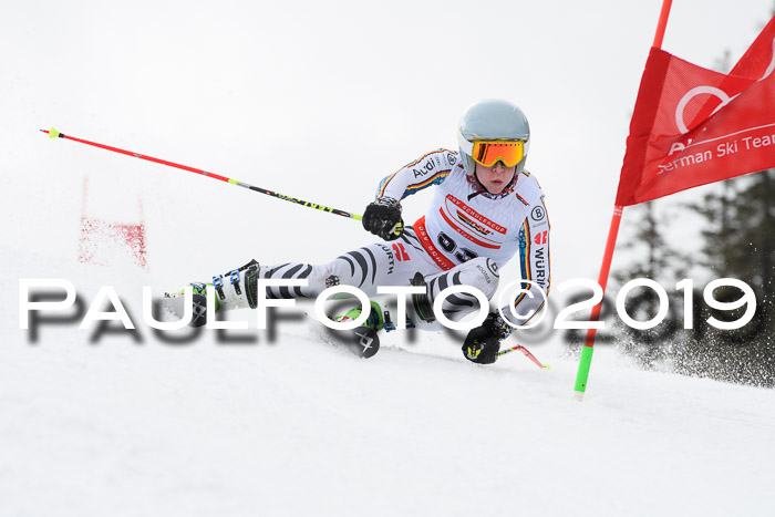 Dt. Schülercup Finale U16 Riesenslalom 08.03.2019