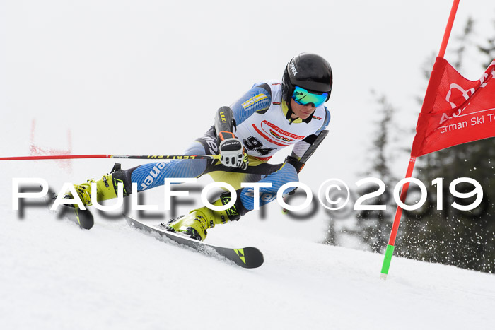 Dt. Schülercup Finale U16 Riesenslalom 08.03.2019