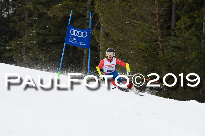 Dt. Schülercup Finale U16 Riesenslalom 08.03.2019