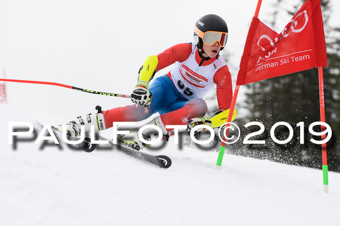 Dt. Schülercup Finale U16 Riesenslalom 08.03.2019