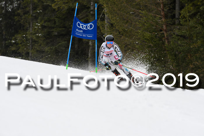 Dt. Schülercup Finale U16 Riesenslalom 08.03.2019