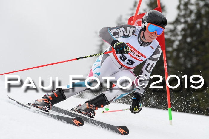 Dt. Schülercup Finale U16 Riesenslalom 08.03.2019