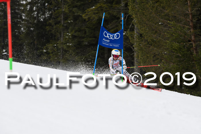 Dt. Schülercup Finale U16 Riesenslalom 08.03.2019