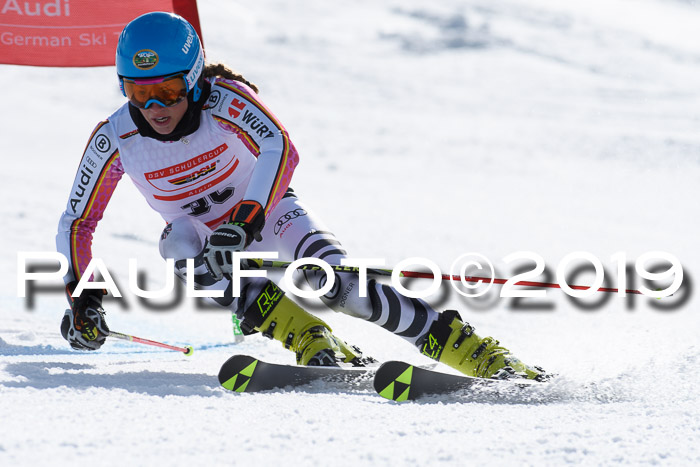 Dt. Schülercup Finale U16 Riesenslalom 08.03.2019