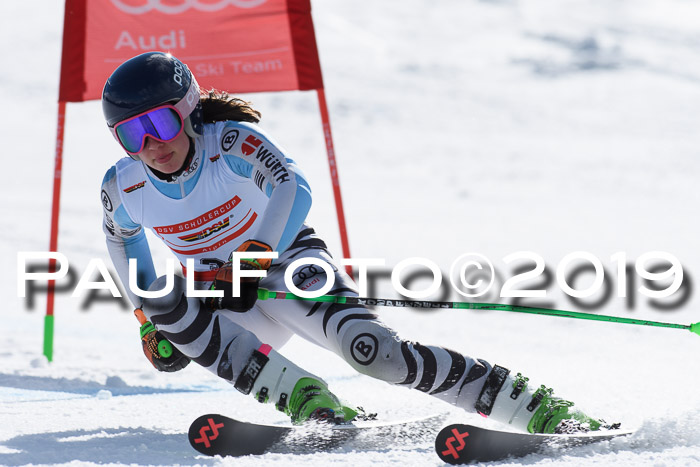 Dt. Schülercup Finale U16 Riesenslalom 08.03.2019