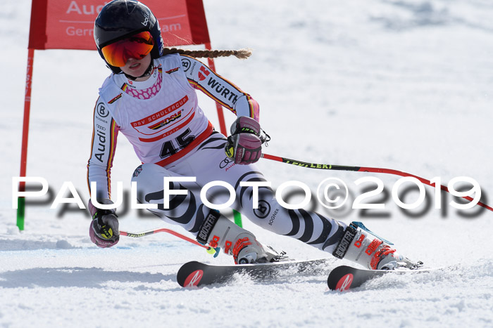 Dt. Schülercup Finale U16 Riesenslalom 08.03.2019