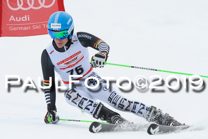 Dt. Schülercup Finale U16 Riesenslalom 08.03.2019
