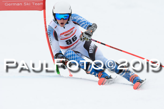 Dt. Schülercup Finale U16 Riesenslalom 08.03.2019