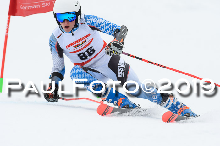 Dt. Schülercup Finale U16 Riesenslalom 08.03.2019