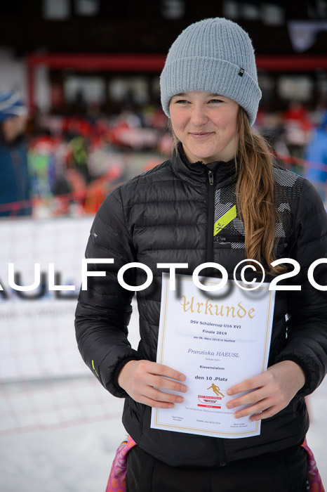 Dt. Schülercup Finale U16 Riesenslalom 08.03.2019