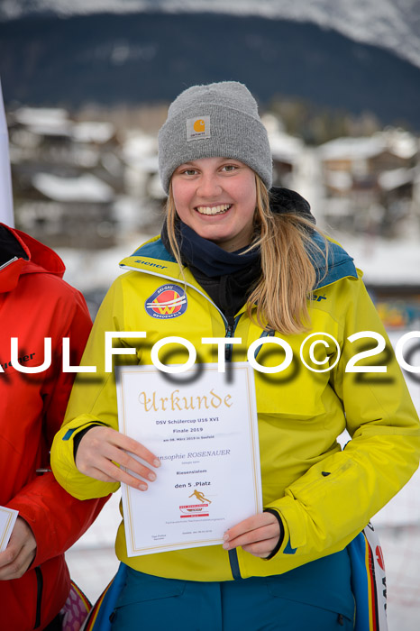 Dt. Schülercup Finale U16 Riesenslalom 08.03.2019