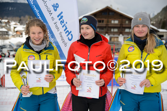Dt. Schülercup Finale U16 Riesenslalom 08.03.2019