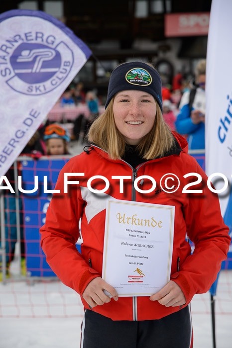 Dt. Schülercup U16 Finale,Slalom, 09.03.2019, Siegerehrungen DSC Technik