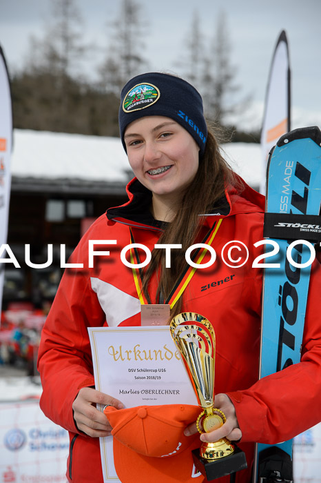 Dt. Schülercup U16 Finale,Slalom, 09.03.2019, Siegerehrungen DSC Technik