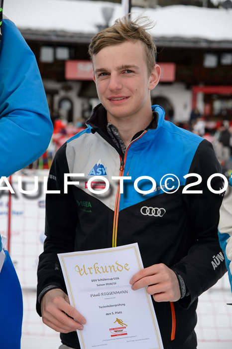 Dt. Schülercup U16 Finale,Slalom, 09.03.2019, Siegerehrungen DSC Technik