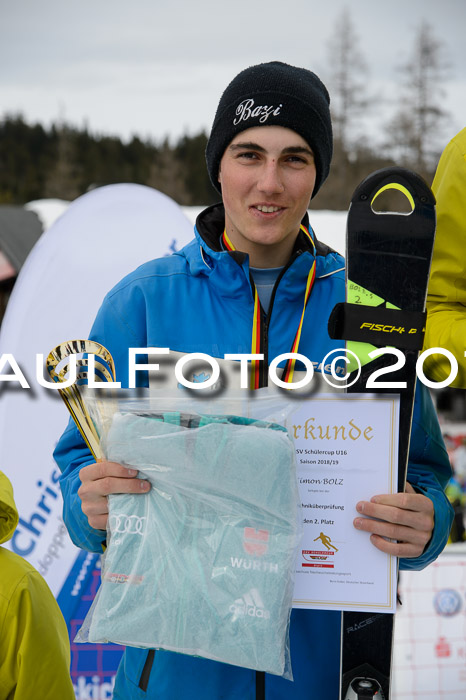 Dt. Schülercup U16 Finale,Slalom, 09.03.2019, Siegerehrungen DSC Technik