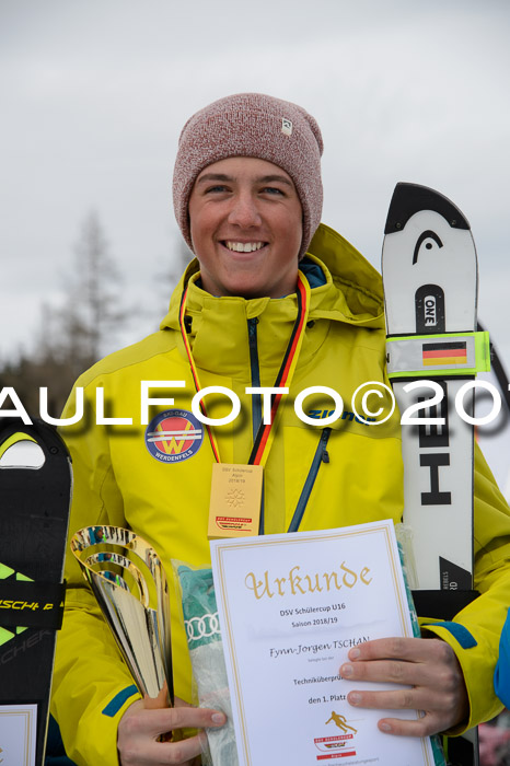 Dt. Schülercup U16 Finale,Slalom, 09.03.2019, Siegerehrungen DSC Technik