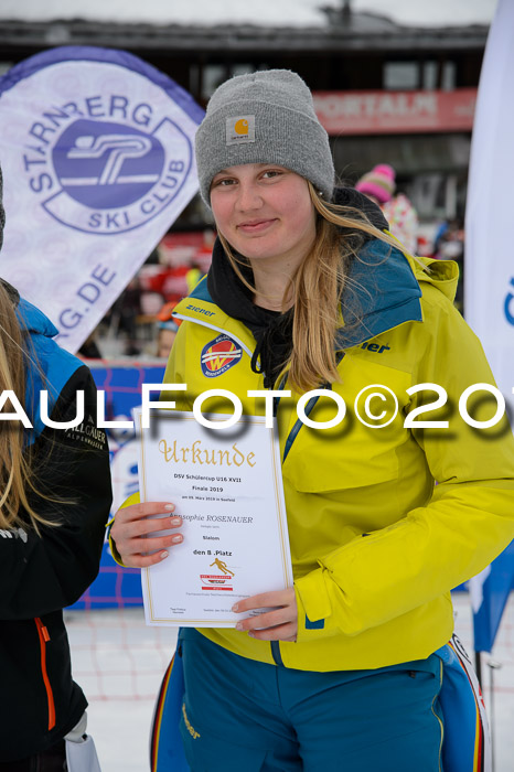 Dt. Schülercup U16 Finale,Slalom, 09.03.2019, Siegerehrungen DSC Technik