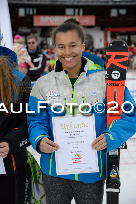 Dt. Schülercup U16 Finale,Slalom, 09.03.2019, Siegerehrungen DSC Technik