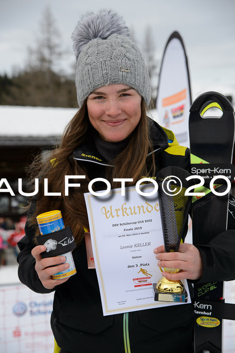 Dt. Schülercup U16 Finale,Slalom, 09.03.2019, Siegerehrungen DSC Technik