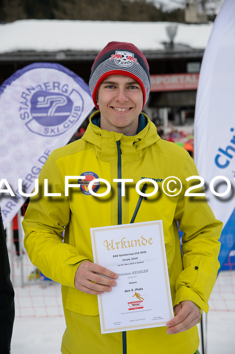 Dt. Schülercup U16 Finale,Slalom, 09.03.2019, Siegerehrungen DSC Technik