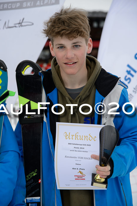 Dt. Schülercup U16 Finale,Slalom, 09.03.2019, Siegerehrungen DSC Technik
