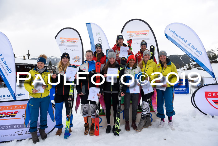 Dt. Schülercup U16 Finale, Parallelslalom, 10.03.2019, Siegerehrungen DSC Gesamt