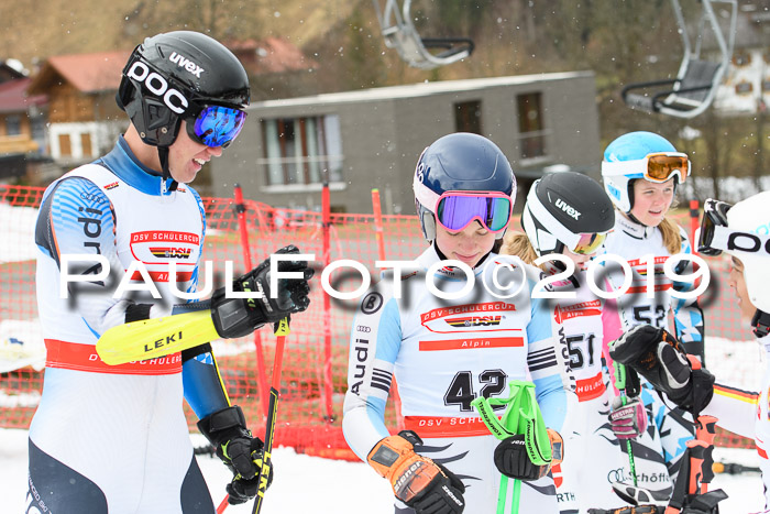 Dt. Schülermeisterschaft Team PSL + Siegehrehrungen SL, SG, Team, 18.03.2019