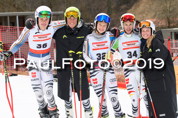 Dt. Schülermeisterschaft Team PSL + Siegehrehrungen SL, SG, Team, 18.03.2019