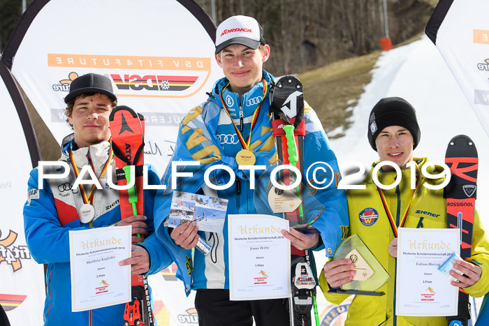 Dt. Schülermeisterschaft Team PSL + Siegehrehrungen SL, SG, Team, 18.03.2019