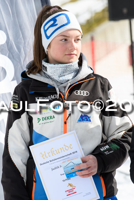 Dt. Schülermeisterschaft Team PSL + Siegehrehrungen SL, SG, Team, 18.03.2019