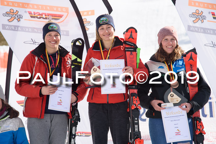 Dt. Schülermeisterschaft Team PSL + Siegehrehrungen SL, SG, Team, 18.03.2019
