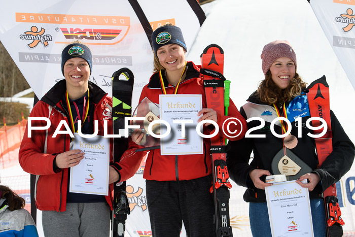 Dt. Schülermeisterschaft Team PSL + Siegehrehrungen SL, SG, Team, 18.03.2019