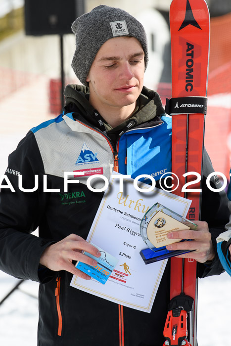 Dt. Schülermeisterschaft Team PSL + Siegehrehrungen SL, SG, Team, 18.03.2019