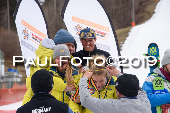 Dt. Schülermeisterschaft Team PSL + Siegehrehrungen SL, SG, Team, 18.03.2019