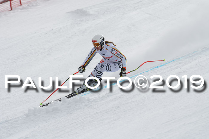 FIS, Int. Dt. Meisterschaft Abfahrt, Training, Damen + Herren, 19.03.2019